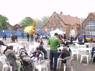 Some of the nearly 600 people who came to the Fun Day
