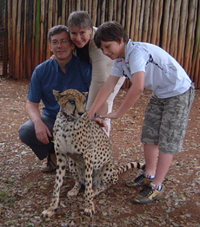 A very tame cheetah!