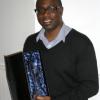 Ivor with his award for Community Leadership