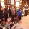 The congregation look on and support Raj as she makes her public declaration of her faith in Jesus