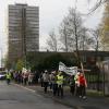 The walk led through the streets of Aston