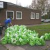 500 grocery parcels waiting for distribution. These were donated by ASDA stores Perry Barr.
