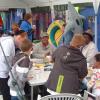 The children loved making badges
